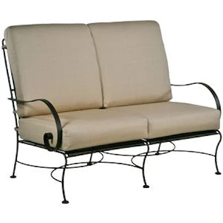 Love Seat with Curved Arms
